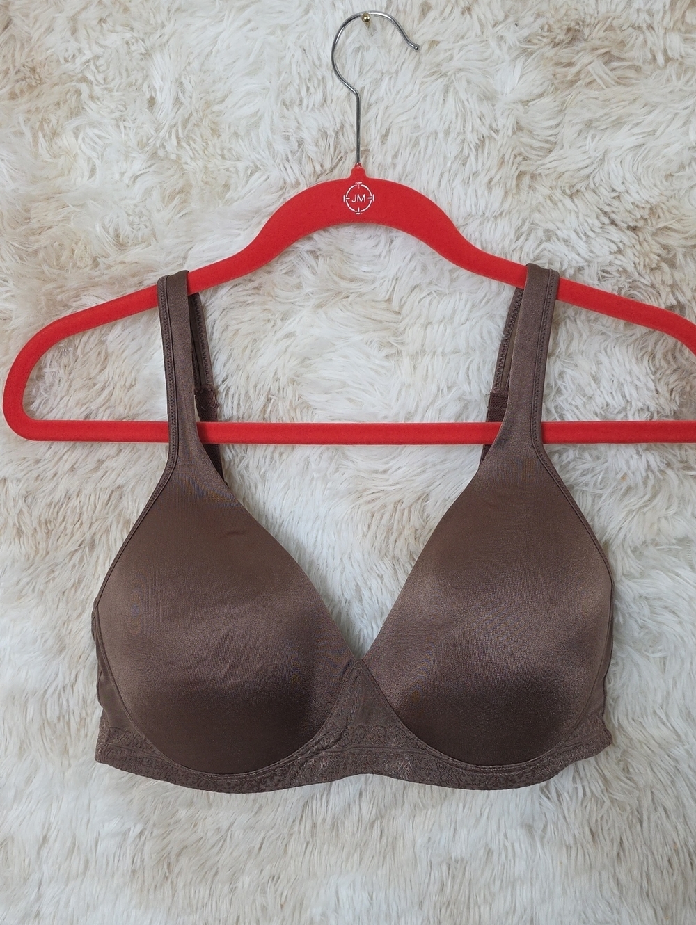 *Bali DF3W95 Underwire T-Shirt Bra 38DD Brown Taupe Full Coverage Comfort